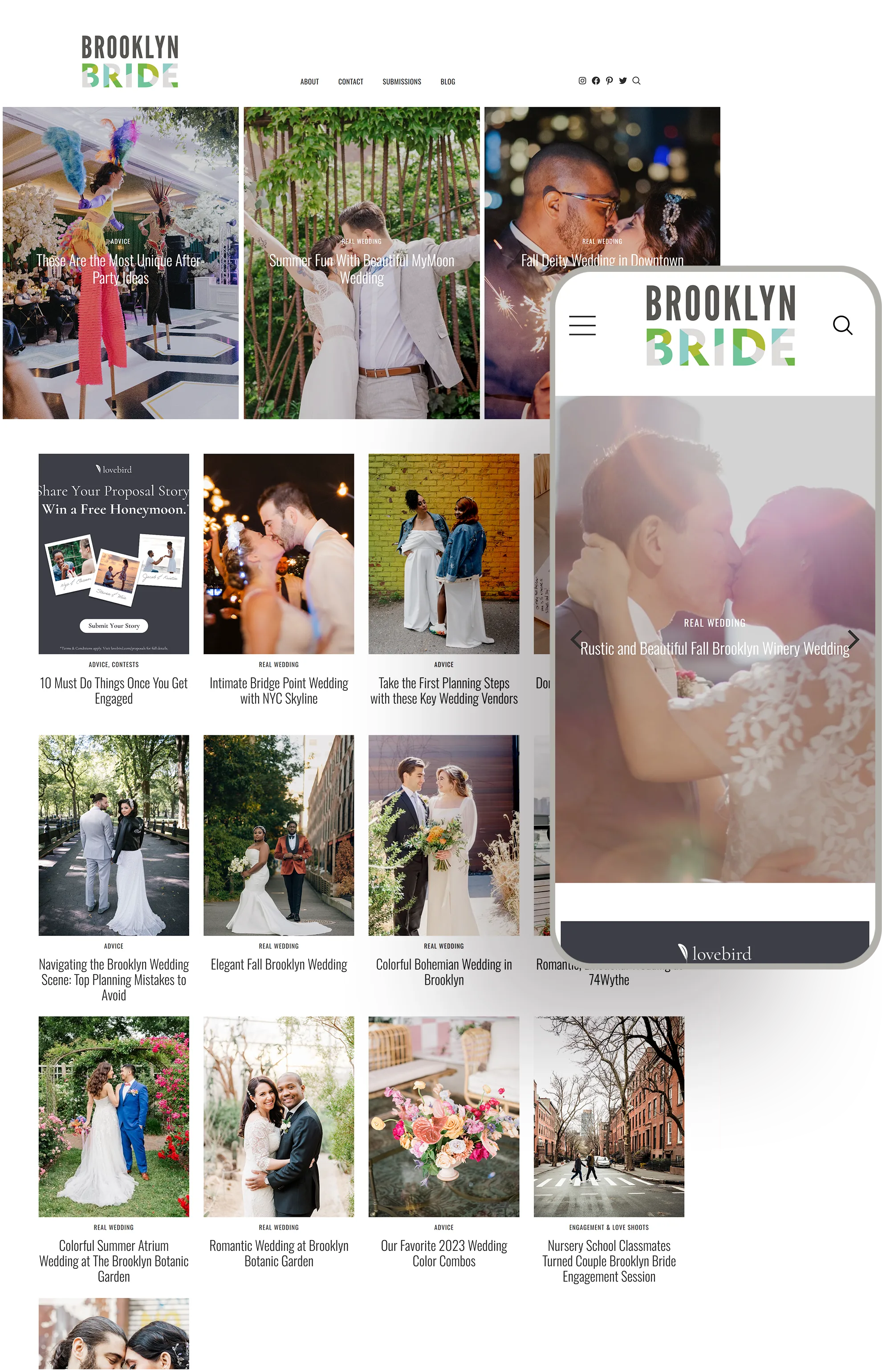 Bkln Bride blog built by Celebrate Creative