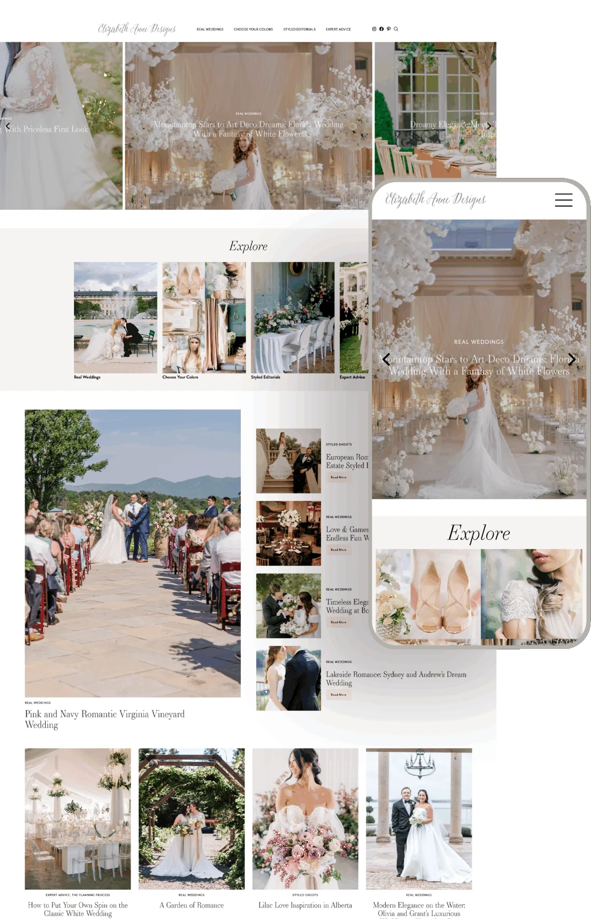 Elizabeth Anne Designs blog built by Celebrate Creative