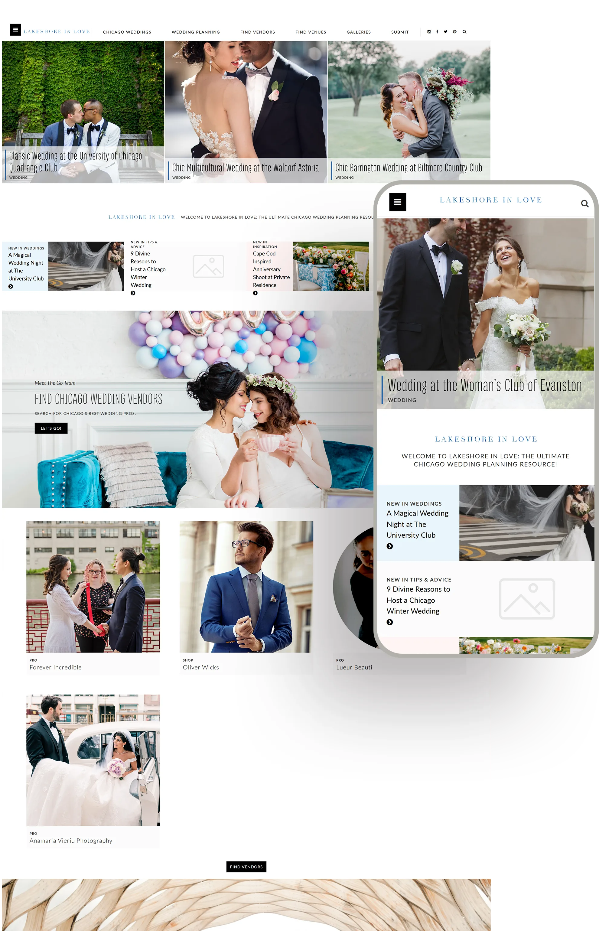 Lakeshore In Love blog built by Celebrate Creative