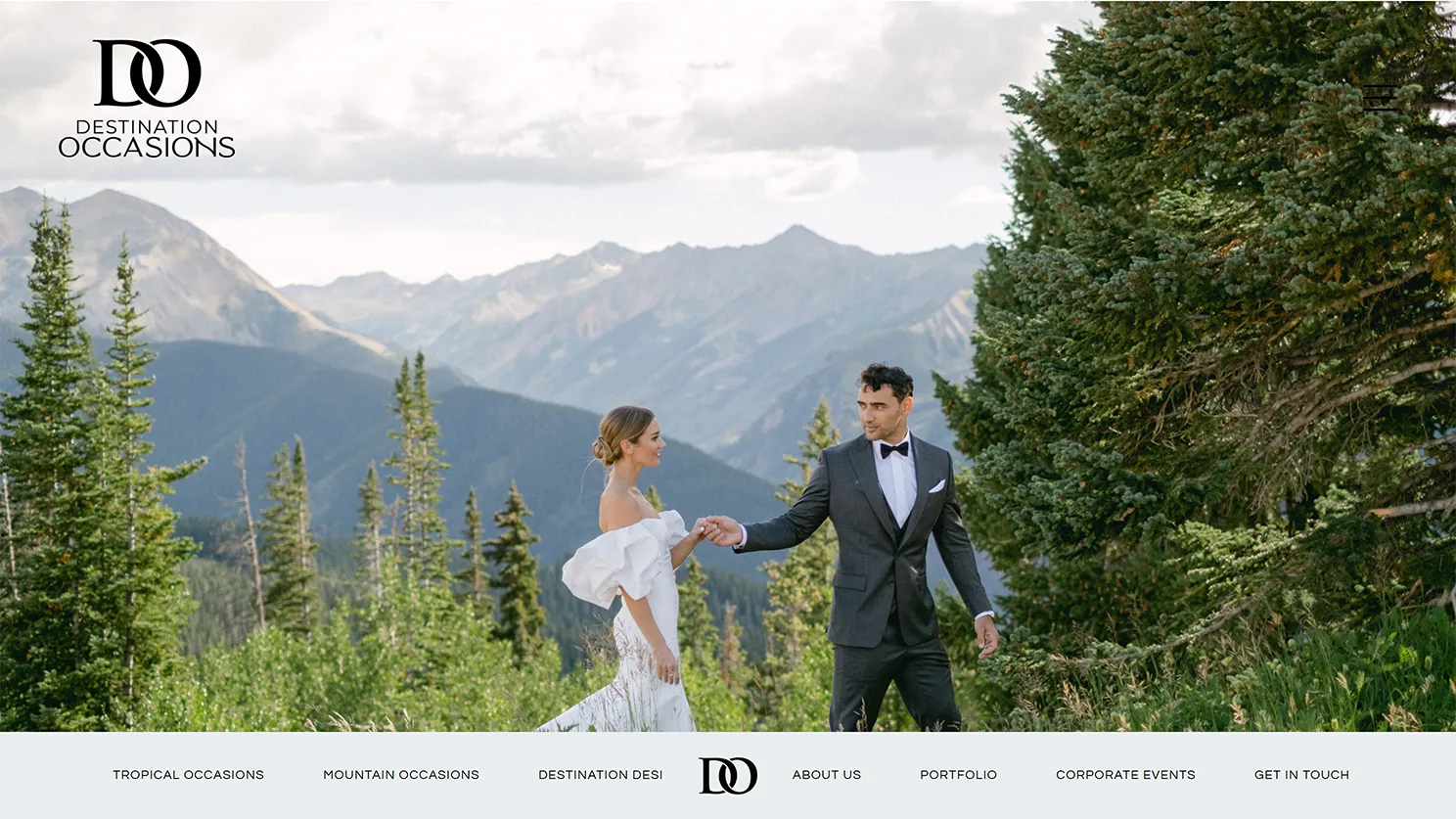Destination Occasions wedding planning website built by Celebrate Creative jpg