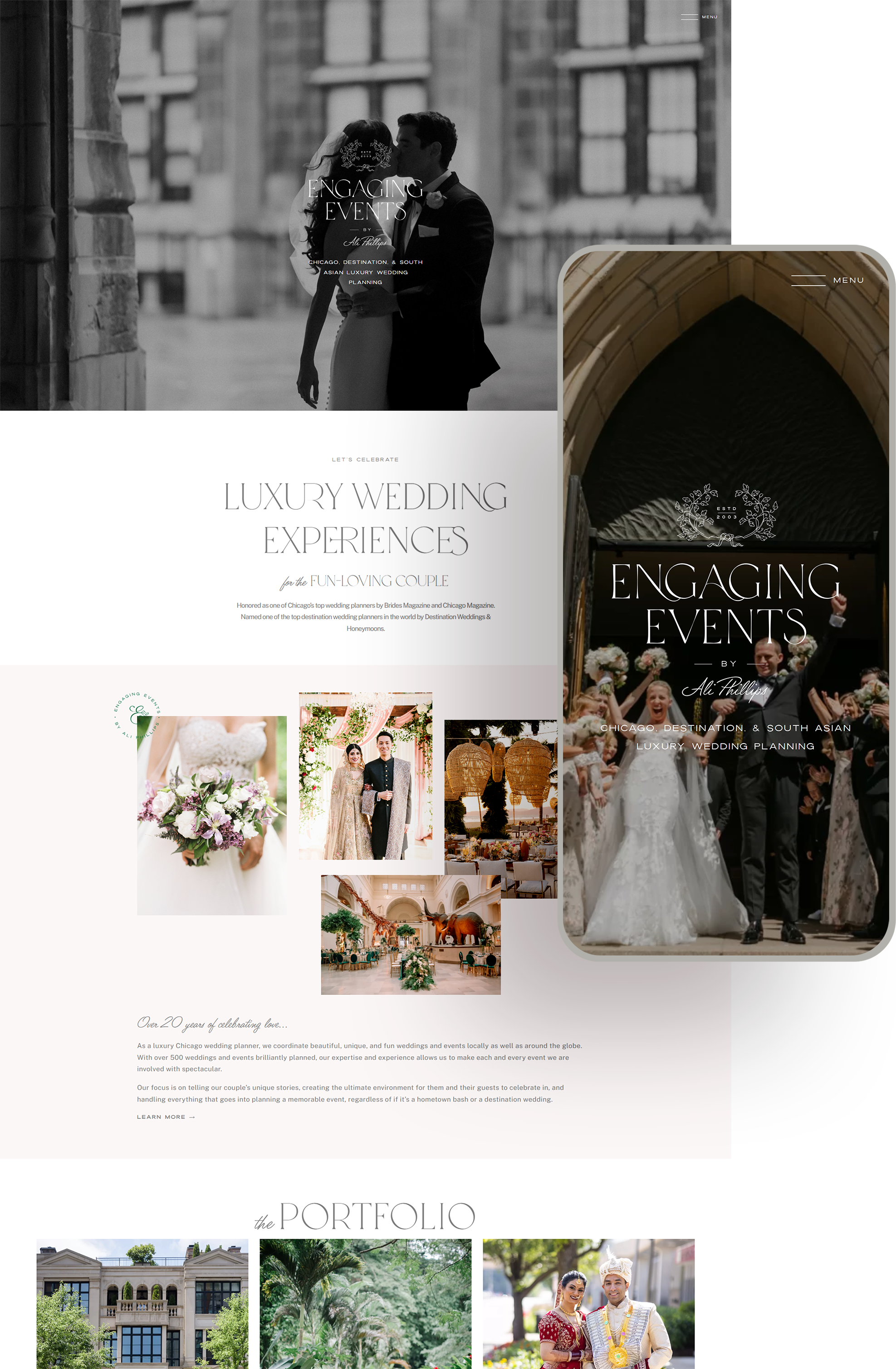 Engaging Events by Ali website designed and developed by Celebrate Creative