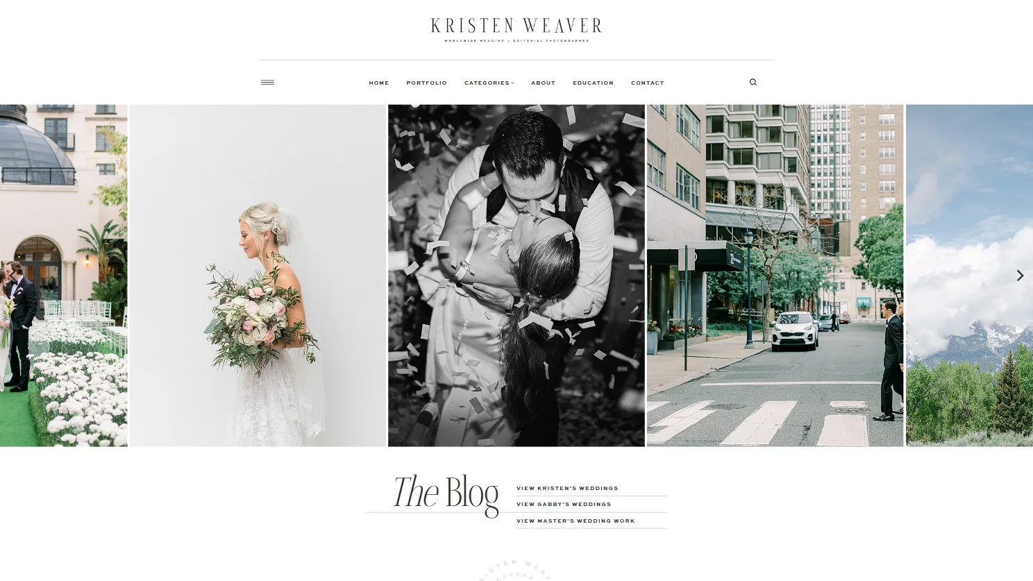Kristen Weaver Blog homepage designed by Celebrate Creative jpg