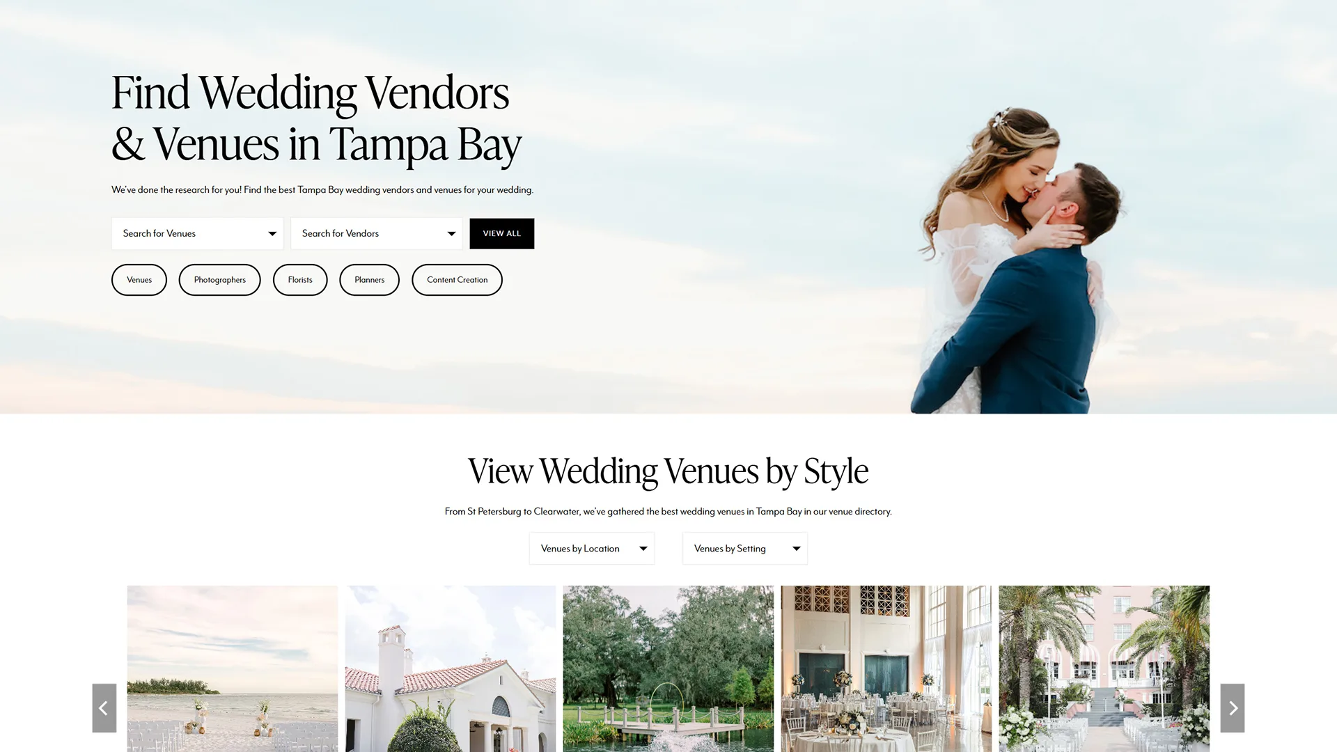 Marry Me Tampa Bay website designed by Celebrate Creative jpg