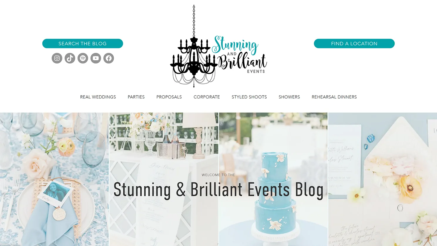 SBS Events Blog website developed by Celebrate Creative jpg