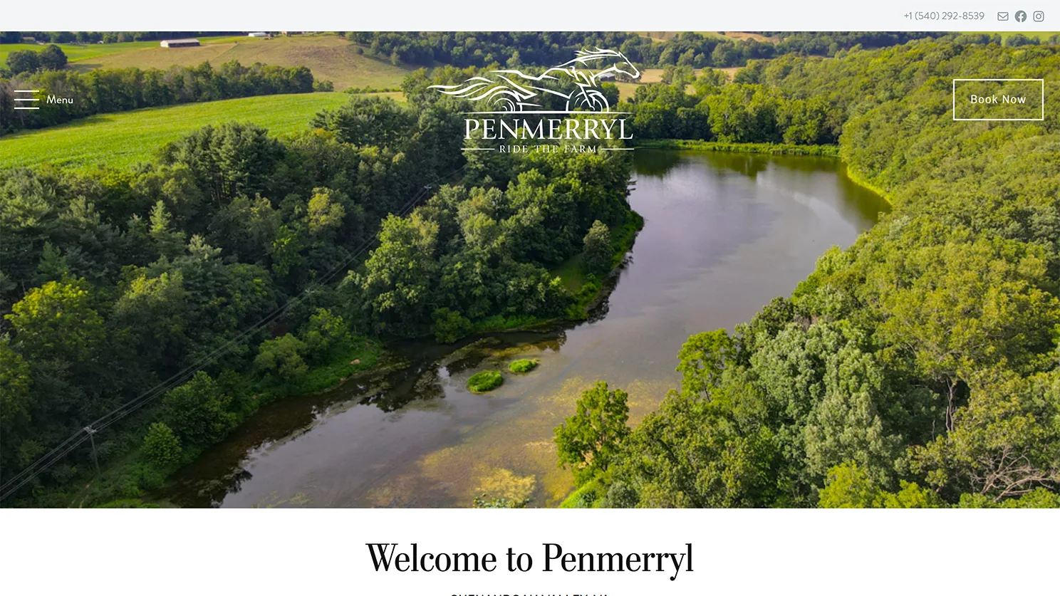 Unique horse and motorcycle event venue website designed and developed by Celebrate Creative jpg