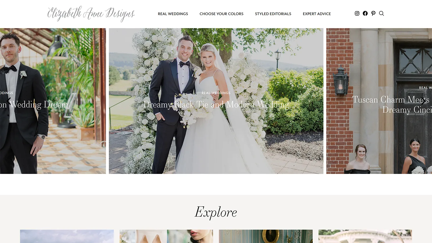 Wedding Publisher Elizabeth Anne Designs blog built by Celebrate Creative jpg