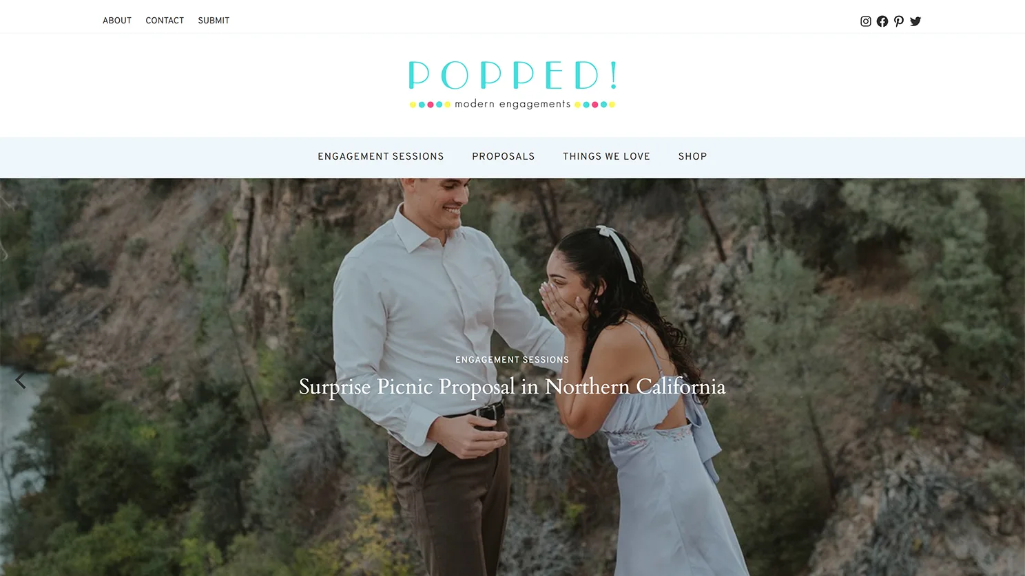 Wedding publisher Popped Blog designed and developed by Celebrate Creative jpg