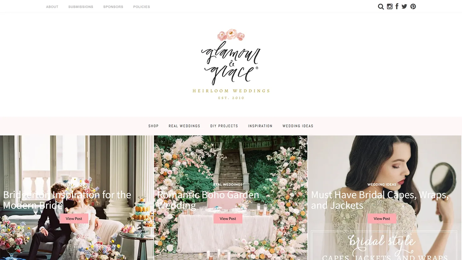 glamour and grace Blog built by Celebrate Creative jpg