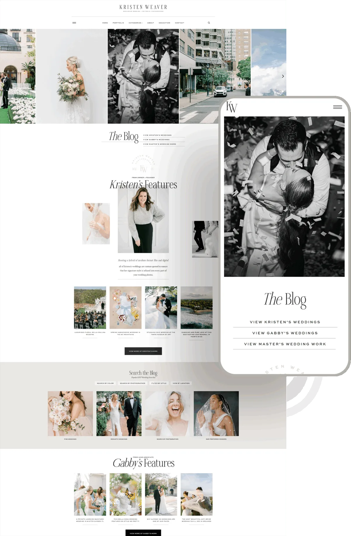 kristen weaver blog website developed by Celebrate Creative