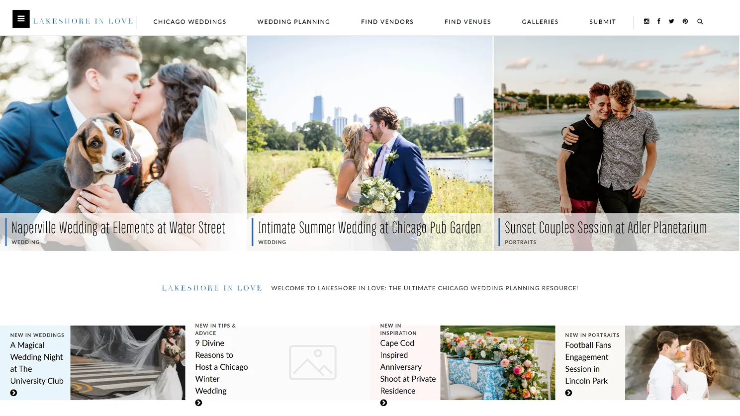 lakshore in love wedding publisher site designed and built by Celebrate Creative jpg