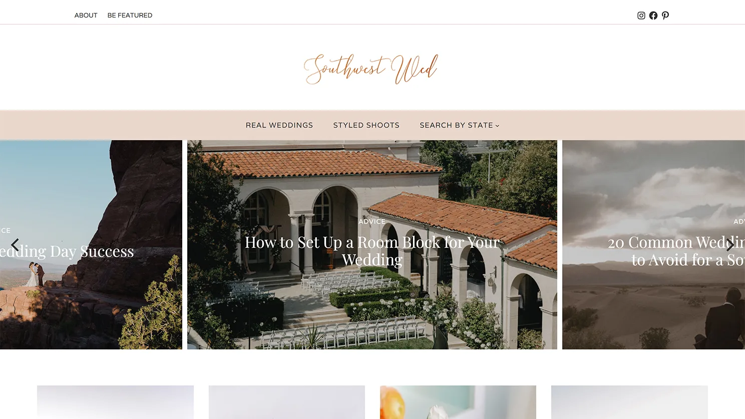 southwest wed blog built by Celebrate Creative jpg
