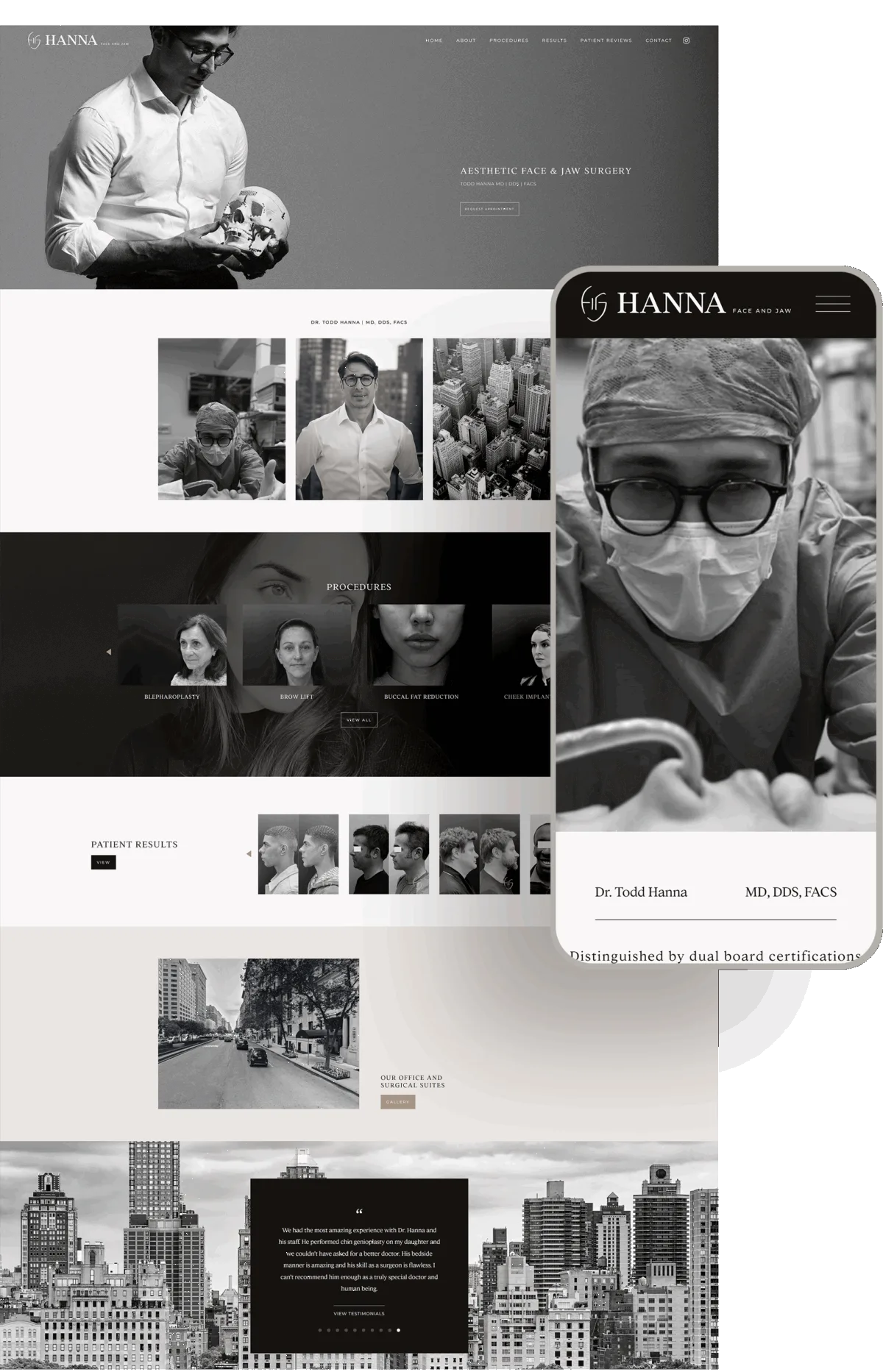 HannaFaceJaw Site Designed by Celebrate Creative