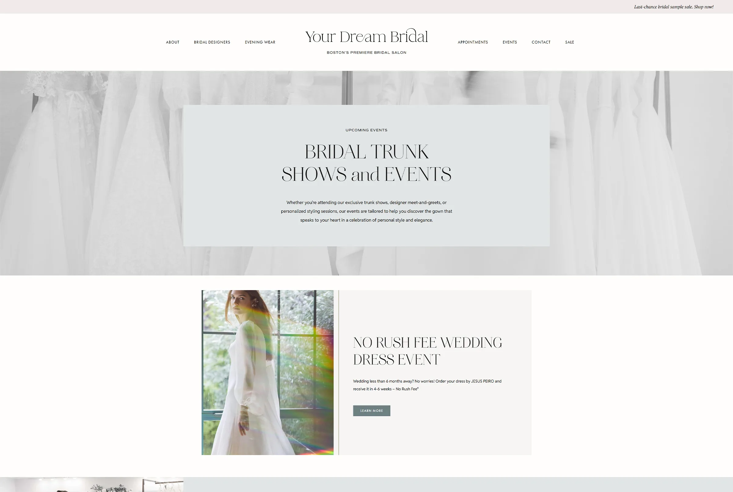 Website Features Your Dream Bridal Events
