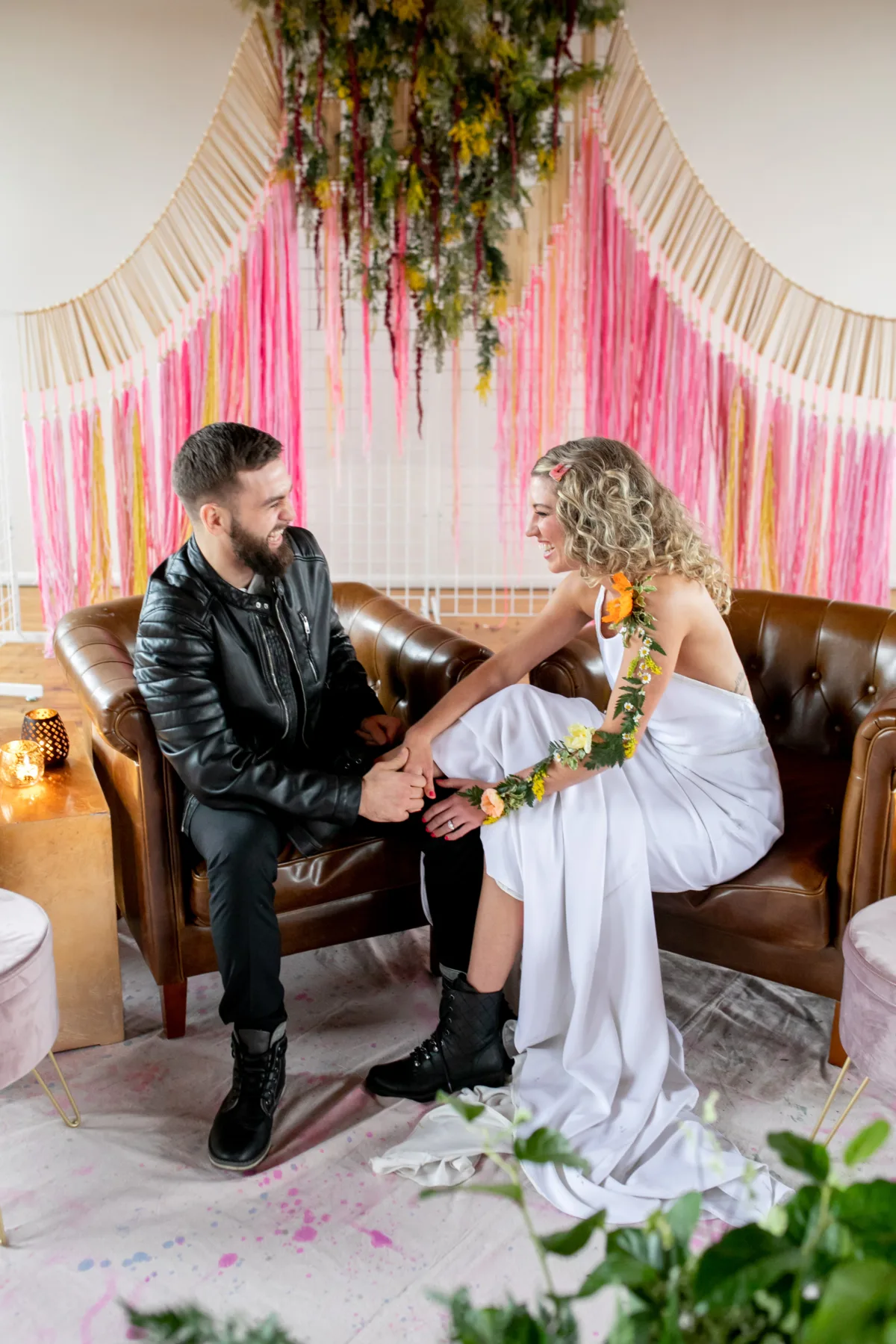 1980s Punk Wedding Inspiration Chicago Indie Wed 98