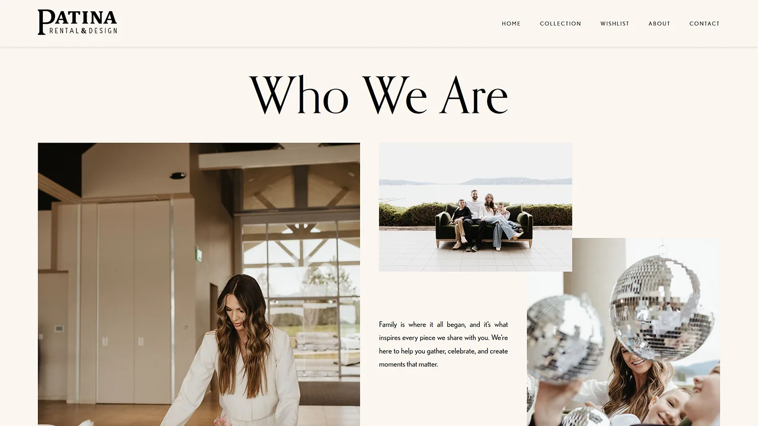 Patina Rentals and Design website created by Celebrate Creative jpg