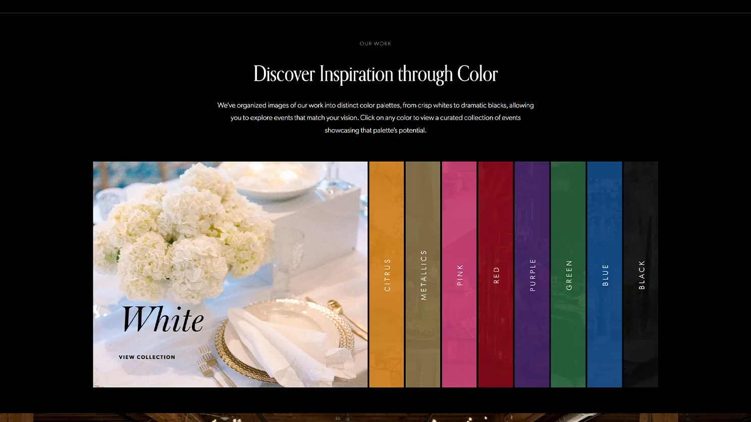 ErinMcDonaldCo website designed and built by Celebrate Creative - color-gallery-selector